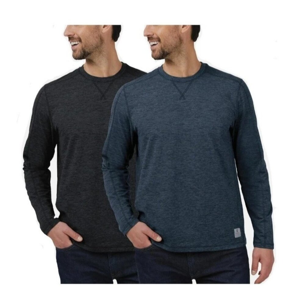 NEW Rugged Elements 2-Pack Sueded Long Sleeve Cre… - image 1